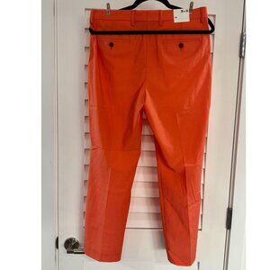 Express Men's HyperStretch ComfortWaist Chinos (Orange, Slim Fit, 30Wx30L)